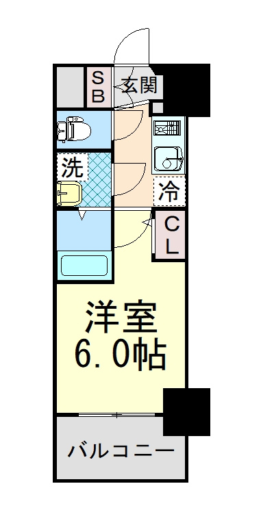 エスリード神戸大倉山ヒルズの間取り