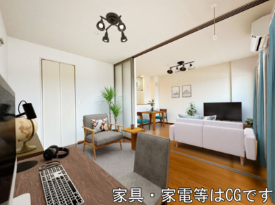 【洋室】 | ジュールフェリエ | 洋室（※家具・家電等はCGです）
