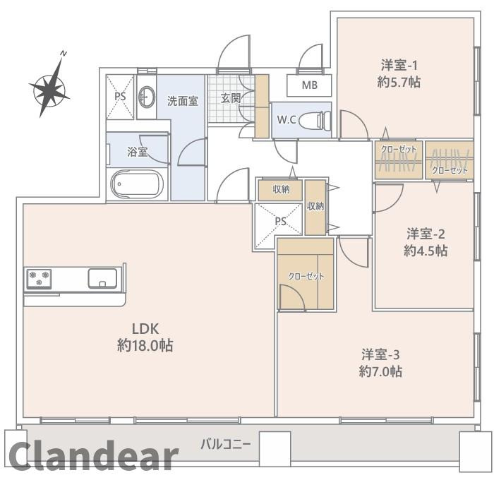 ライオンズマンション小岩第3の間取り|ドキドキの新生活も、安心してスタート。ぴったりの住まいを見つけませんか？クランディアが一緒に住まい選びをサポートします‼　まずは、お気軽にお問合せください　＃クランディア