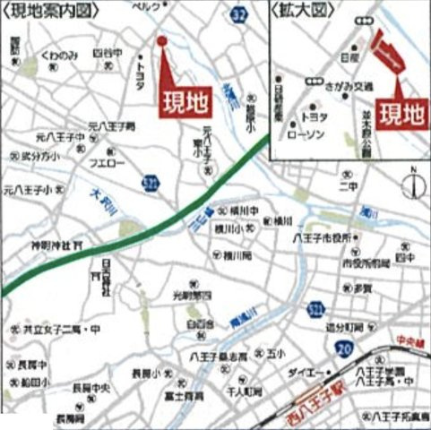 祝成約済み　八王子市　泉町　新築戸建て　２６期の地図|～仲介手数料無料☆八王子ひなた不動産～八王子市泉町　新築戸建て