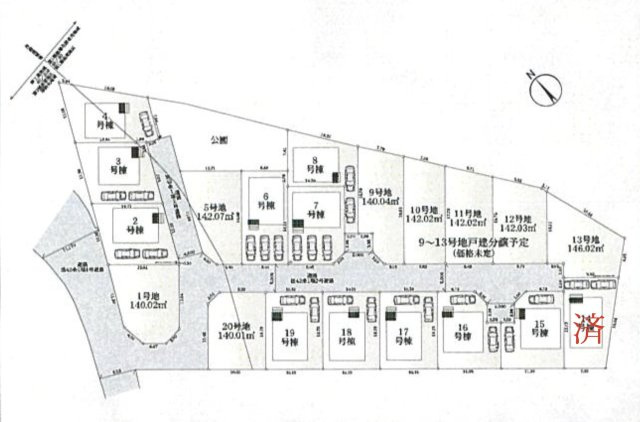 『八王子市新築戸建て』八王子市泉町1911-32【仲介手数料無料】　２６期の区画図|～仲介手数料無料☆八王子ひなた不動産～八王子市泉町　新築戸建て