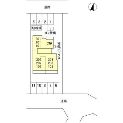 【区画図】 | TORISIAS ゆいの杜6丁目 C棟