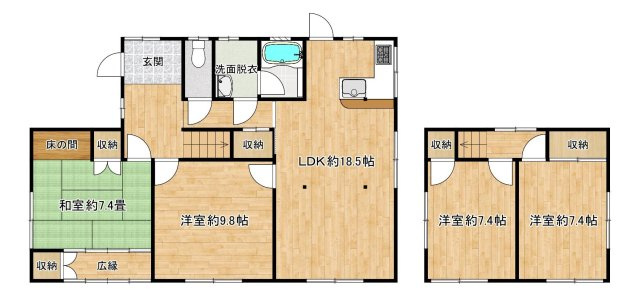 【間取り】 | 倉富中古戸建