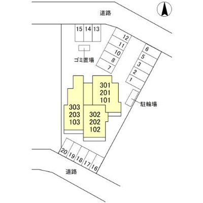 【区画図】 | TORISIAS ゆいの杜6丁目 A棟
