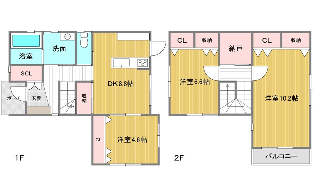 長束西4丁目中古戸建の間取り