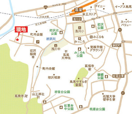 『八王子市中古戸建て』八王子市初沢町1429-171【仲介手数料無料】　八王子市初沢町の地図|～仲介手数料無料☆八王子ひなた不動産～八王子市初沢町　中古戸建