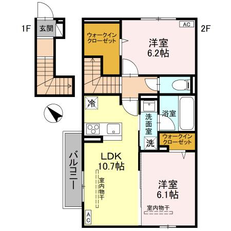 【間取り】 | グランフルール | 是非エイブル宇都宮東店へ！TEL028-614-3103