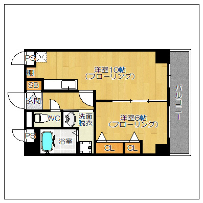 【間取り】 | 平尾弐番街ビル