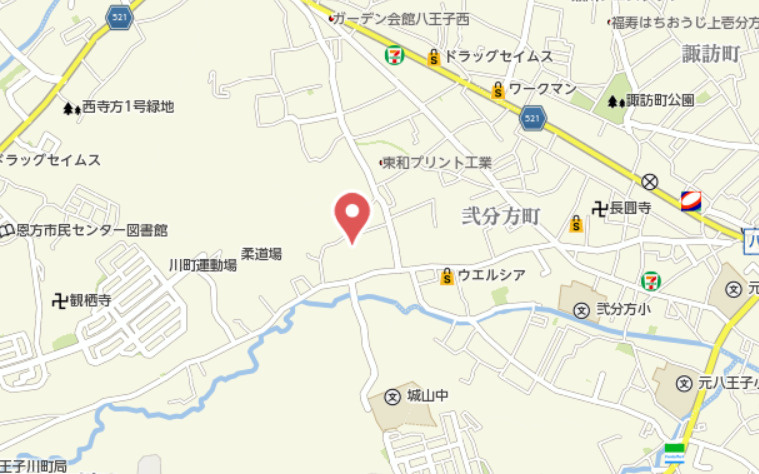 『八王子市中古戸建て』八王子市川町14-12【仲介手数料無料】　八王子市川町　の地図|～仲介手数料無料☆八王子ひなた不動産～八王子市川町　中古戸建