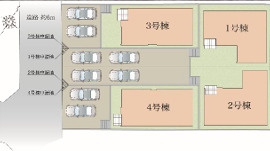 福岡市東区若宮4期　２号棟の区画図