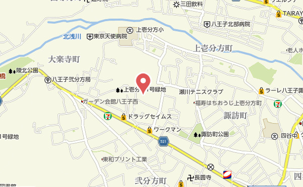 祝成約　八王子市　上壱分方町　中古戸建の地図|～仲介手数料無料☆八王子ひなた不動産～八王子市上壱分方町　中古戸建