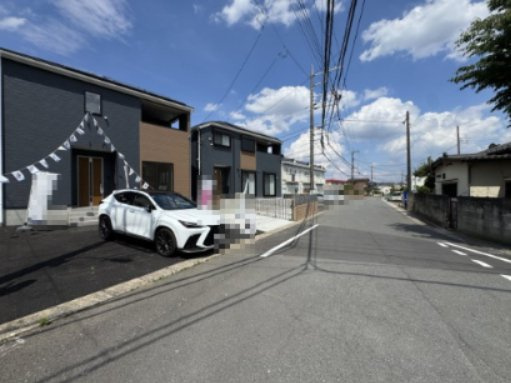 祝：成約済み　八王子市　小宮町　新築戸建て　２４期の前面道路含む現地写真|～仲介手数料無料☆八王子ひなた不動産～八王子市小宮町　新築戸建て