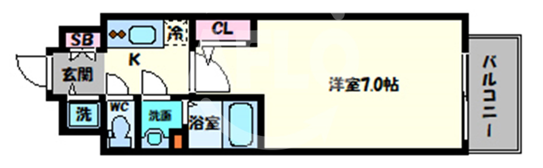 エスリード大阪上本町グリーズの間取り|エスリード大阪上本町グリーズ　間取り