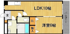 パシフィックパークの間取り|※反転タイプの間取りになっております。