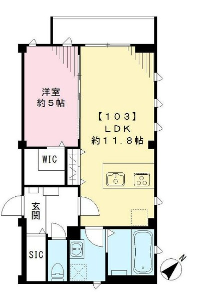 ラシーネ北新宿の間取り