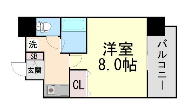ラナップスクエア三宮プライムの間取り