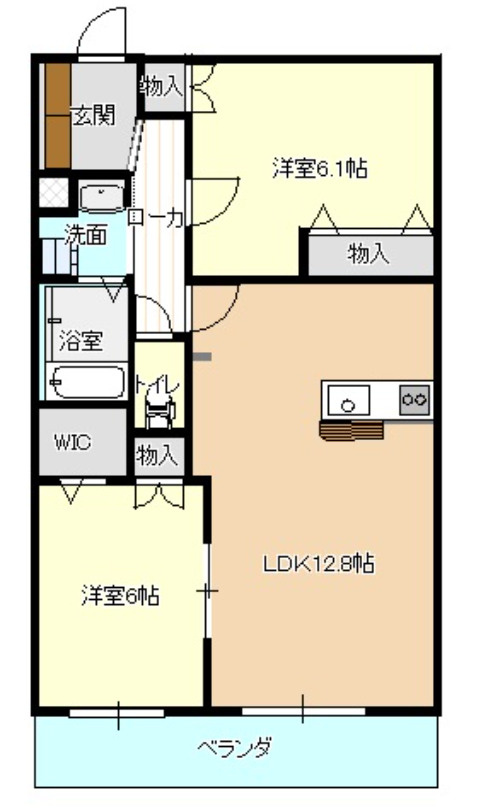 ヴァン　ブランの間取り