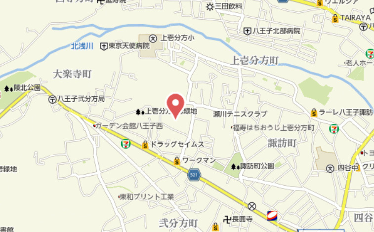 『八王子市中古戸建て』八王子市上壱分方町438-1【仲介手数料無料】　八王子市上壱分方町の地図|～仲介手数料無料☆八王子ひなた不動産～八王子市上壱分方町　中古戸建