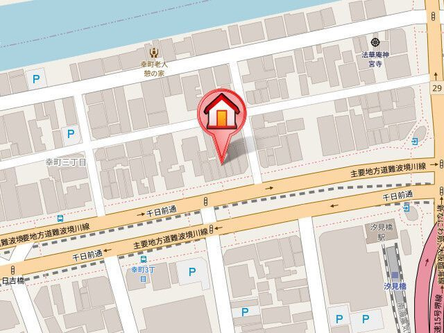 プレジオ難波WESTの地図