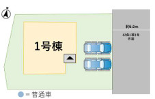 福岡市博多区金の隈２丁目３期　１号棟の区画図