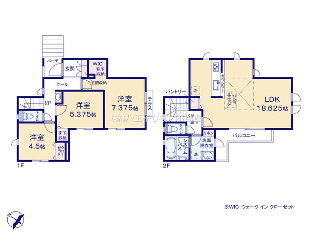 『八王子市新築戸建て』八王子市大和田町7-17-6【仲介手数料無料】　２期の間取り|～仲介手数料無料☆八王子ひなた不動産～八王子市大和田町　新築戸建て