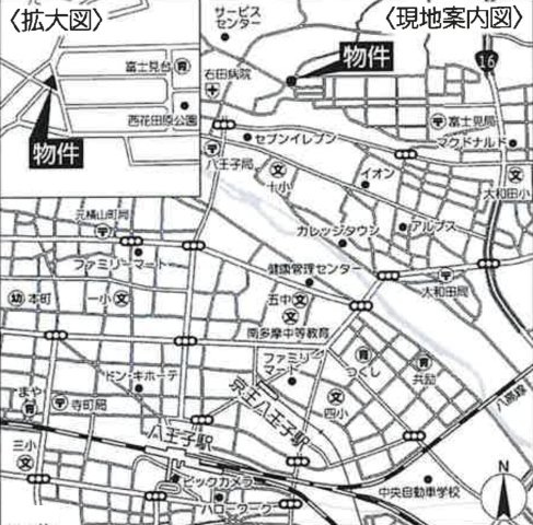 『八王子市新築戸建て』八王子市大和田町7-17-6【仲介手数料無料】　２期の地図|～仲介手数料無料☆八王子ひなた不動産～八王子市大和田町　新築戸建て