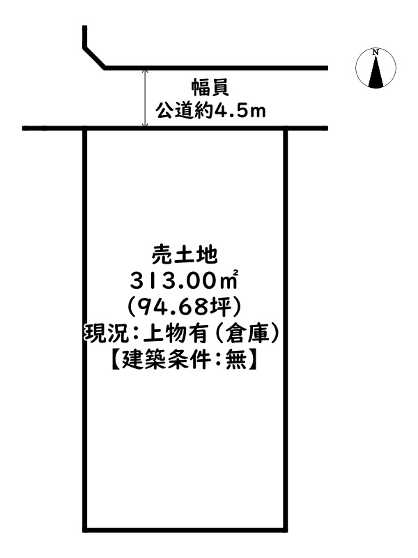 姫路市網干区福井/売土地の土地図