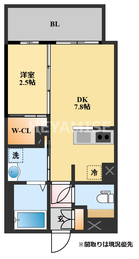 フロンティアききつⅢの間取り