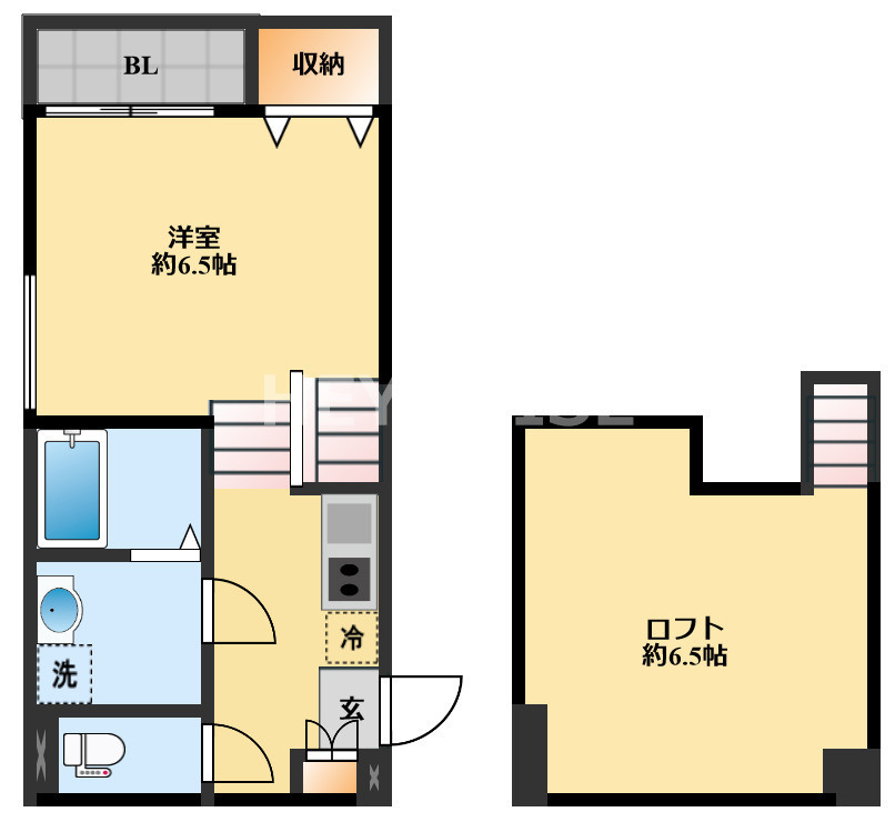 MODERN PALAZZO 貝津primeの間取り