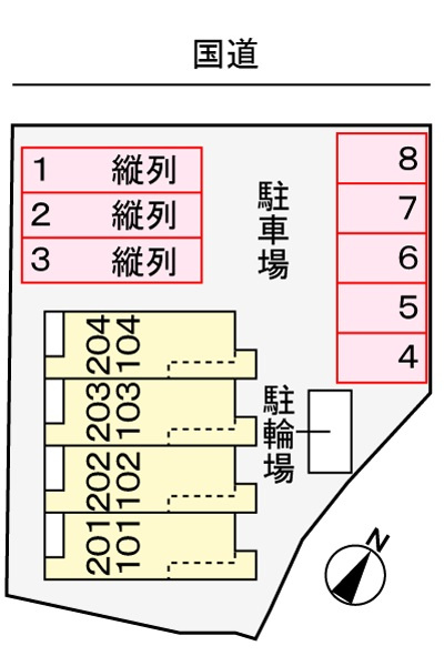 Villa上ヶ倉の区画図