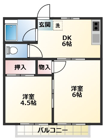 エコーハイツの間取り