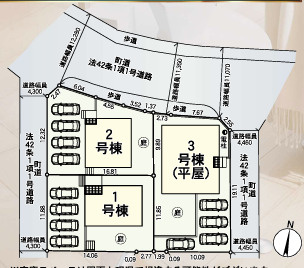 須惠町須惠第４　２号棟の区画図