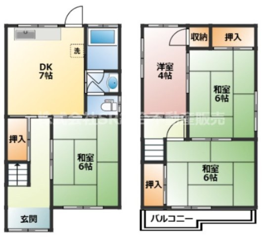 吉田2丁目中古戸建の間取り|内装は丁寧に使われておりキレイで、即入居できる状態です！