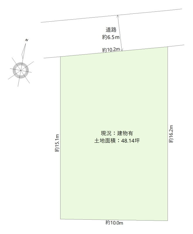 名東区勢子坊4丁目土地の土地図