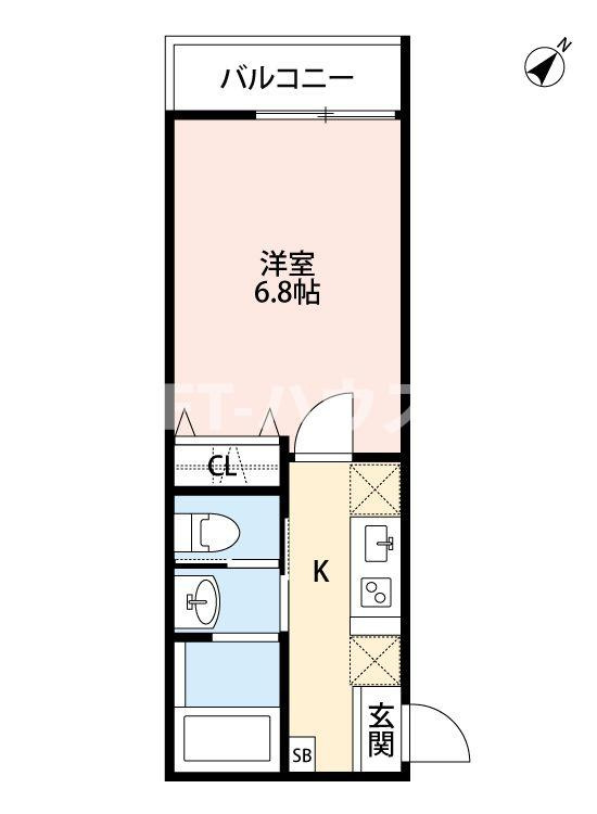 T.A船橋市前原西8丁目ⅢB棟の間取り