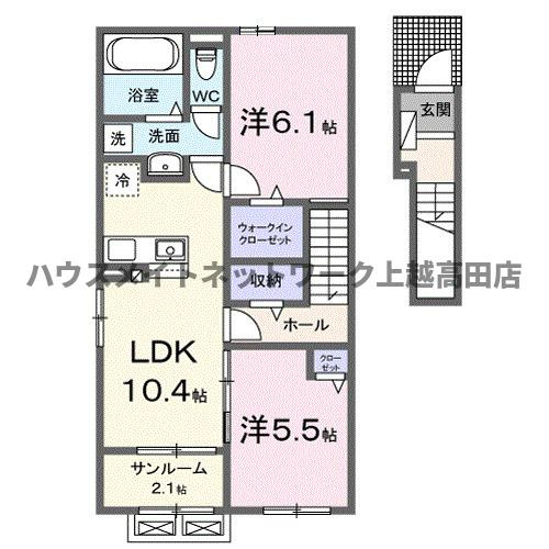 ベル　パトリ　Ｂの間取り|間取図