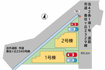 福岡市東区香住ヶ丘４丁目５期　2号棟の区画図