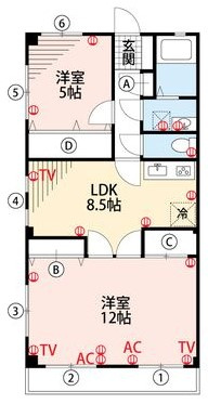コーポアベニュー大城の間取り|使い勝手の良い間取りです♪