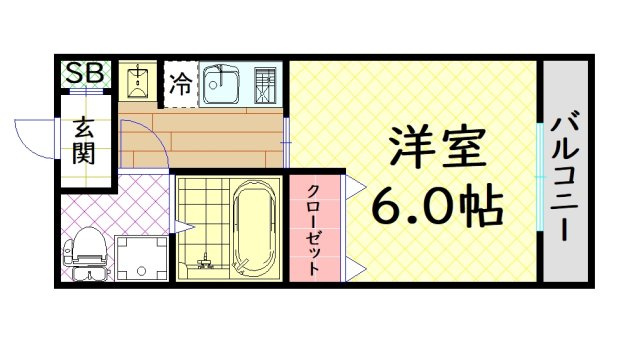 【間取り】 | レオンコンフォート難波