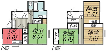 【間取り】 | ひだまりのFleur Terrasse