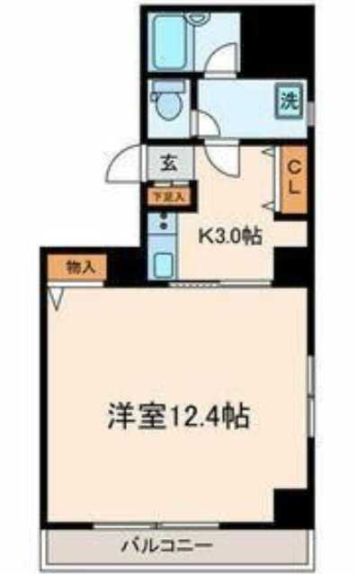ロジェメント三軒茶屋　二人入居可　角部屋　三軒茶屋エリアの間取り
