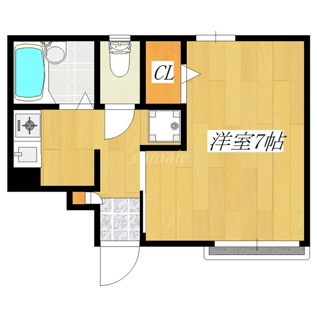 エランドールの間取り|1フロア1世帯の角部屋です☆