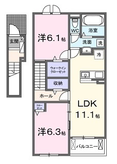 ショコラⅠの間取り