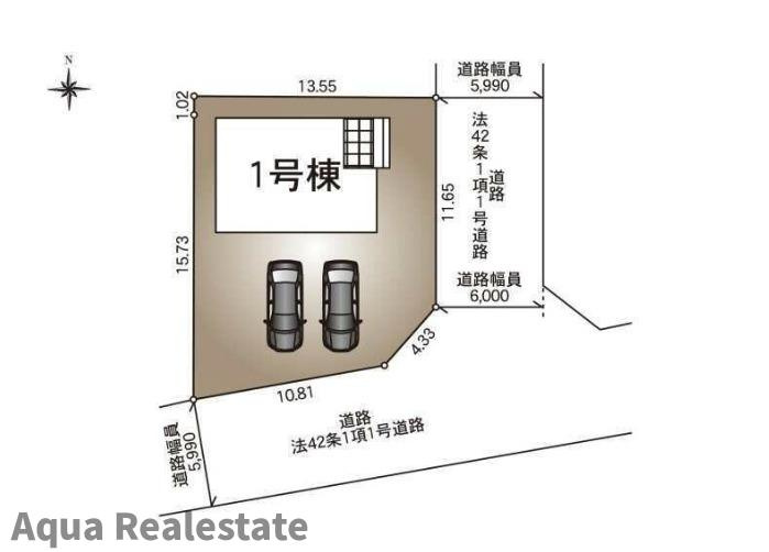 クレイドルガーデン北島町新喜来第1の区画図