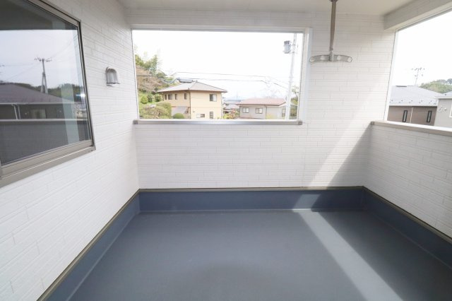 二本松市郭内2丁目　　　　3号棟　　　二本松北小学校、二本松第１中学区のバルコニー