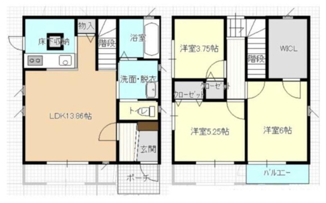 【間取り】 | Cozy Square | 現況優先。