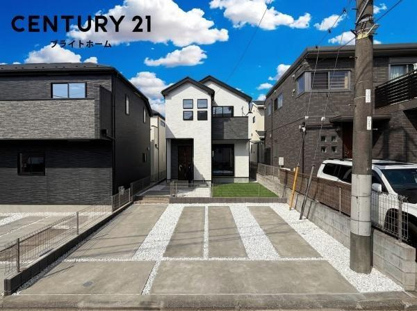 横浜市保土ケ谷区釜台町の新築一戸建の外観：施工例|同じ施工会社が建築した施工例です。