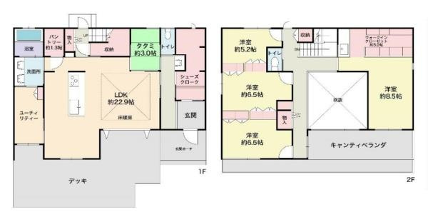 生駒郡三郷町立野北２丁目　一戸建の間取り