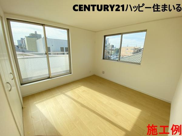 西尾市中畑町宮東22番　全4棟・A号棟の洋室|施工例
