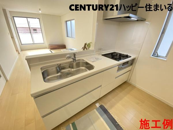 西尾市中畑町宮東22番　全4棟・B号棟のキッチン|施工例